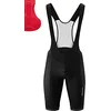 Image de Gonso Sitivo Bib M, Cuissard à bretelles court pour homme, Avec peau de chamois Sitivo Confort, Haute élasticité et élastique en silicone antidérapant, Coupe ajustée, Noir/rouge, XL