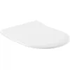 Image de Villeroy & Boch Subway SlimSeat abattant WC - Couvercle toilettes White brillant Duroplast - Abattant toil. avec charnières acier inox. - Couv. waters résist. ultra-plat forme D - Pièce rech. orig.