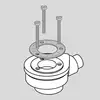 Image de Villeroy & Boch Architectura MetalRim garniture de vidage, U90881299,