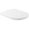 Image de Abattant de WC Architectura Villeroy & Boch, couvercle de toilettes offrant une largeur confortable, en Duroplast incassable, pièce de rechange originale, forme en D, blanc, brillant
