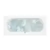 Image de Villeroy & Boch O.novo Baignoire balnéo rectangulaire, UAP180CAS2A1V01,