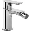 Image de Villeroy & Boch O.novo Robinet de bidet monocommande avec tige de traction et cartouche en céramique, mitigeur de bidet économe en eau, hauteur du bec 75 mm, rond, chromé