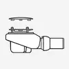 Image de Villeroy & Boch Lifetime garniture de vidage set complet, 92250068,