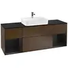 Image de Villeroy & Boch Finion Meuble avec plan de toilette, F452PDGN,