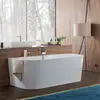 Image de Villeroy & Boch Oberon 2.0 Baignoire semi-îlot, avec tablier, UBQ180OBR9CD00V-01,
