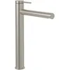 Image de Villeroy & Boch Loop & Friends Robinet de lavabo surélevé, sans bonde, avec cartouche en céramique, robinet de lavabo, économiseur d'eau, hauteur du bec 251 mm, rond, nickel brossé mat