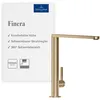 Image de Robinetterie Villeroy & Boch Finera, haute pression, robinet avec cartouche céramique et rotation 360°, robinetterie économique, bec 251 mm, gold