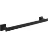 Image de Villeroy & Boch Elements Striking Porte-Serviettes de Salle de Bain pour Montage Mural, en Laiton, carré, Longueur 495 mm, Noir Mat