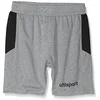 Image de uhlsport Goal Short Homme, Gris Foncé Mélange/Noir, FR (Taille Fabricant : 3XL)