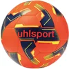 Image de uhlsport 290 Ultra Lite Synergy, Ballon de Football Junior d'entraînement, pour Enfants jusqu'à 10 Ans, Orange Fluo/Bleu Marine/Jaune