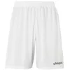 Image de uhlsport Performance Shorts Shorts de Sport pour Hommes Football Soccer Fitness Randonnée Cyclisme Course à Pied - 100% Polyester recyclé - Blanc/Noir - Taille XL