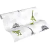 Image de A.S. Création Papier Peint Enfant Little Stars Papier peint intissé 10.05 m x 0.53 m Vert Gris Blanc Fabriqué en Allemagne par Livingwalls 358352 35835-2