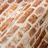 Image de A.S. Création Papier Peint Intissé en Optique de Brique - Rouge, Orange et Blanc - Pour Différentes Pièces - 10,05 m x 0,53 m