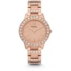 Image de Fossil Montre pour femmes Jesse, mouvement à quartz, boîtier en acier inoxydable or rose de 34 mm avec bracelet en acier inoxydable, ES3020