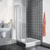 Image de Kermi Nova 2000 Porte battante, avec élément fixe, pour accès d'angle, N2ESL1002011K, N2ESR