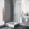 Image de Kermi Nova 2000 Porte battante, avec élément fixe, pour accès d'angle, N2ESR0902011K, N2ESR
