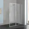 Image de Kermi Nova 2000 Porte battante, avec élément fixe, pour niche, pour paroi latérale, N2PFL1202011K, N2PFL
