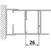 Image de Kermi Nova 2000 Profilé d’élargissement pour porte coulissante, ZDSVSVSN22001K,