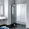 Image de Kermi Filia XP Porte battante, avec élément fixe, avec élément annexe, pour niche, pour paroi latérale, FX1GL14020VPK, FX1GL