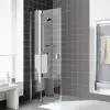 Image de Kermi Raya Porte battante, avec élément fixe, pour accès d'angle, RAEPL09320VPK, RAEPL