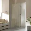 Image de Kermi Diga Porte pliante, avec élément annexe, pour niche, DI2OL14020VPK, DI2OL