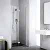 Image de Kermi Liga Porte pliante, pour niche, pour paroi latérale, LI2SR080201PK, LI2SR