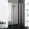 Image de Kermi Raya Porte battante avec section fixe, avec élément annexe, pour niche, pour paroi latérale, RA1AR13020VAK, RA1AR
