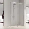 Image de Kermi Liga Porte coulissante, avec élément fixe, pour accès d'angle, LIC2R080181PK, LIC2R