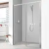 Image de Kermi Liga Porte coulissante, avec élément fixe, pour niche, pour paroi latérale, LID2L11520VPK, LID2L