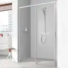 Image de Kermi Liga Porte coulissante, avec élément fixe, pour niche, pour paroi latérale, LID2L130181PK, LID2L