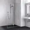 Image de Kermi Liga Paroi de douche à l’italienne, avec élément pliable, LI2YR120201PK, LI2YR