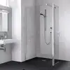 Image de Kermi Liga Paroi de douche à l’italienne, avec battant, LIT1L093201AK, LIT1L