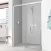 Image de Kermi Pega Porte coulissante, avec élément fixe, pour niche, pour paroi latérale, PED2L15020VPK, PED2L