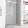 Image de Kermi Pega Porte coulissante, avec élément fixe, pour niche, pour paroi latérale, PED2R18320VAK, PED2R