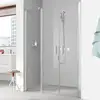 Image de Kermi Pega Porte battante, avec élément fixe, pour niche, pour paroi latérale, PEPFR16018VPK, PEPFR
