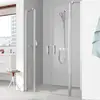 Image de Kermi Pega Porte battante, avec élément fixe, pour niche, pour paroi latérale, PEPTF12020VPK, PEPTF