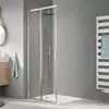 Image de Kermi Liga Porte coulissante, avec élément fixe, pour accès d'angle, LIE2L100181PK, LIE2L