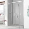 Image de Kermi Pega Porte coulissante, avec élément fixe, pour niche, pour paroi latérale, PED4B20018VAK, PED4B