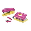 Image de Rapid Funky Agrafeuses manuelles Set scolaire complet agrafeuse+perforateur+ôte-agrafes Rose/Jaune Rose/Jaune Lot de 1