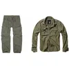 Image de Brandit Pantalons Vert L + Chemise Olive L