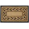 Image de Relaxdays Paillasson fibres de coco 75x45 cm tapis de sol antidérapant motif décoratif, nature, 80 x 150 cm