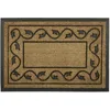Image de Relaxdays Paillasson fibres de coco rectangle 60 x 90 cm tapis de sol antidérapant caoutchouc intérieur extérieur motifs décoratifs