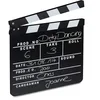 Image de Relaxdays Clap de cinéma Hollywood film clapet scène inscription déco HxlxP: 26 x 30 x 30 cm, noir