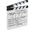 Image de Relaxdays, Blanc Clap de cinéma Hollywood Film clapet scène Inscription déco HxlxP: 26 x 30 x 30 cm