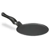 Image de Relaxdays Poêle à crêpes en Fonte d’Aluminium 25 cm, revêtement antiadhésif, Entretien Facile, Bord Plat, Noir