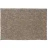 Image de Relaxdays Paillasson avec imprimé zigzag jute 40x60 cm tapis d’entrée tissé main, nature noir