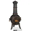 Image de Relaxdays Brasero extérieur, Pare-étincelles, tisonnier, Grille, clapet d’aération, Jardin, Fonte, Acier, Bronze