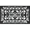 Image de Relaxdays Paillasson Caoutchouc, LXP 75x45 cm, antidérapant, résistant aux intempéries, Tapis extérieur intérieur, Noir
