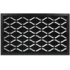 Image de Relaxdays Paillasson Caoutchouc, 45 x 75 cm, antidérapant, résistant, caillebotis extérieur, Tapis d’entrée Grille, Noir