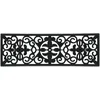 Image de Relaxdays Paillasson de Marche Caoutchouc, Tapis Porte entrée, extérieur, intérieur, Ornement, antidérapant, 75x25, Noir